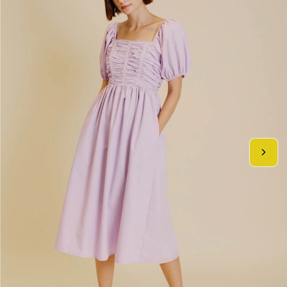 AUREUM Dresses & Skirts - NWT Auruem Grosgrain Lavender midi Dress